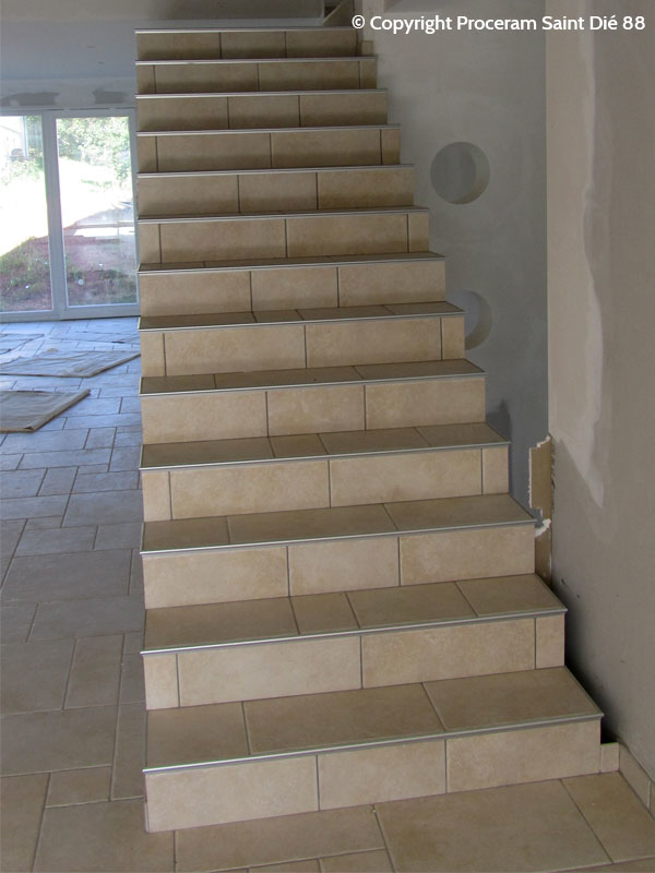 Proceram Carrelages escaliers intérieurs et/ou soussol à Saint Dié Vosges 88 Lorraine